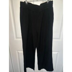 Varley Black Track Pants Wide-Leg Joggers